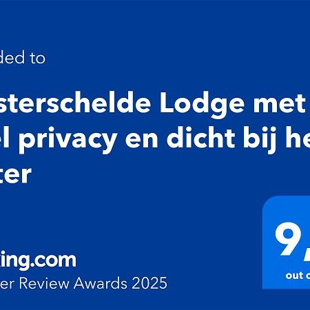 Oosterschelde Lodge Met Veel Privacy En Dicht Bij Het Water Scherpenisse Екстериор снимка